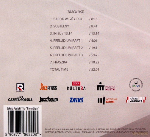 Jakub Paulski Trio: Preludium [CD]