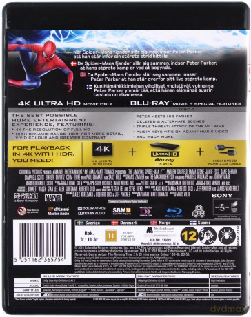 The Amazing Spider-Man 2 (Niesamowity Spider-Man 2) [Blu-Ray 4K]+[Blu-Ray]