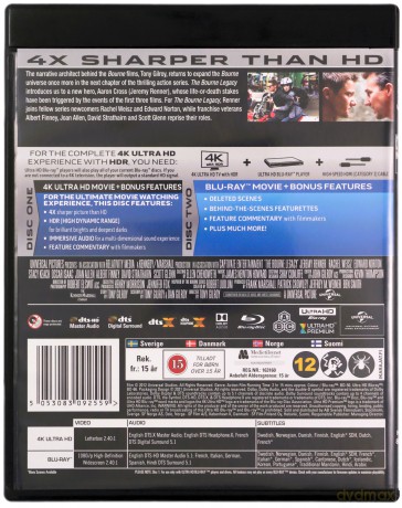 The Bourne Legacy (Dziedzictwo Bourne'a) [Blu-Ray 4K]+[Blu-Ray]