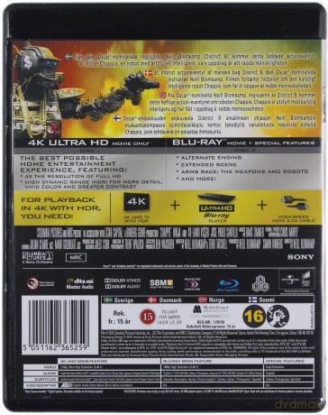 Chappie [Blu-Ray 4K]+[Blu-Ray]