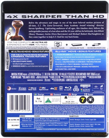 E.T.: The Extra-Terrestrial [Blu-Ray 4K]+[Blu-Ray]