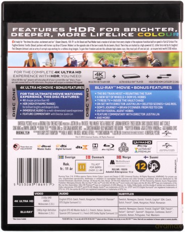 Szybcy i wściekli 5 [Blu-Ray 4K]+[Blu-Ray]