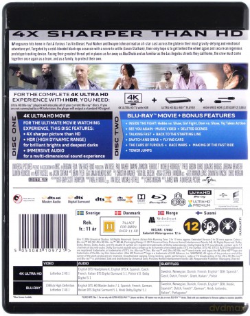 Szybcy i wściekli 7 [Blu-Ray 4K]+[Blu-Ray]