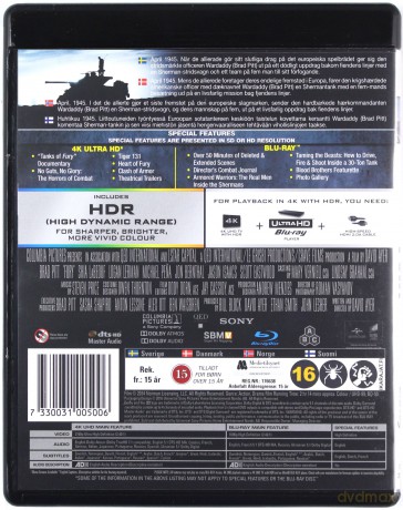 Fury (Furia) [Blu-Ray 4K]+[Blu-Ray]