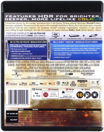 Gladiator [Blu-Ray 4K]+[Blu-Ray]