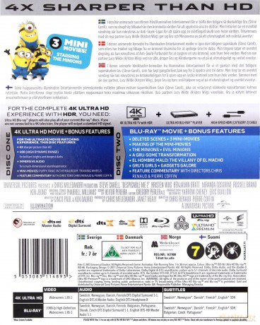 Despicable Me 2 (Minionki rozrabiają) [Blu-Ray 4K]+[Blu-Ray]