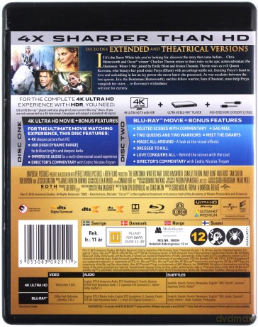 The Huntsman: Winter's War (Łowca i Królowa Lodu) [Blu-Ray 4K]+[Blu-Ray]