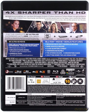 Jason Bourne [Blu-Ray 4K]+[Blu-Ray]