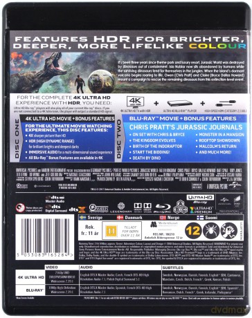 Jurassic World Upadłe królestwo [Blu-Ray 4K]+[Blu-Ray]