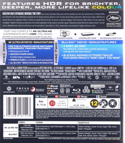 BlacKkKlansman (Czarne bractwo) [Blu-Ray 4K]+[Blu-Ray]