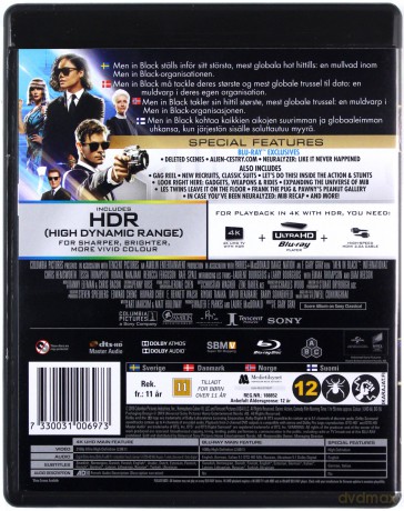 Men In Black: International [Blu-Ray 4K]+[Blu-Ray]
