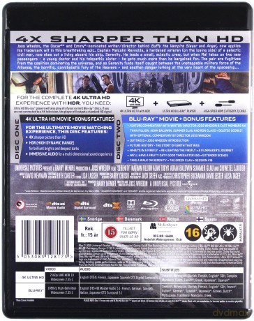 Serenity [Blu-Ray 4K]+[Blu-Ray]