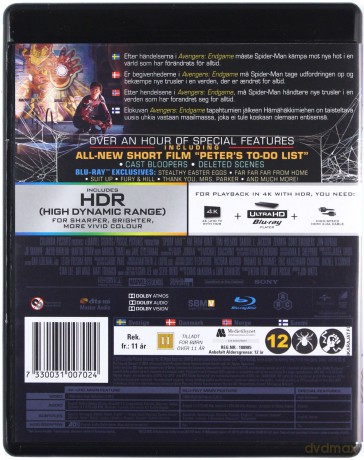 Spider-Man: Far From Home (Spider-Man: Daleko od domu) [Blu-Ray 4K]+[Blu-Ray]