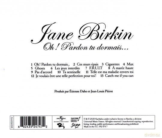 Jane Birkin: Oh Pardon Tu Dormais (PL) [CD]