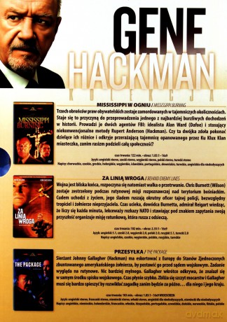 Gwiazdy kina: Gene Hackman: Mississippi w ogniu/ Za linią wroga/ Przesyłka [BOX] [3DVD]
