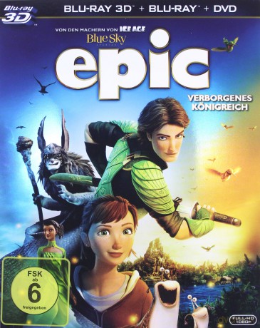 Epic (Tajemnica zielonego królestwa) [Blu-Ray 3D]+[Blu-Ray]+[DVD]
