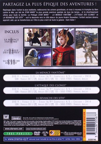 Gwiezdne Wojny I-III: Mroczne Widmo /Atak Klonów /Zemsta Sithów [BOX] [3DVD]
