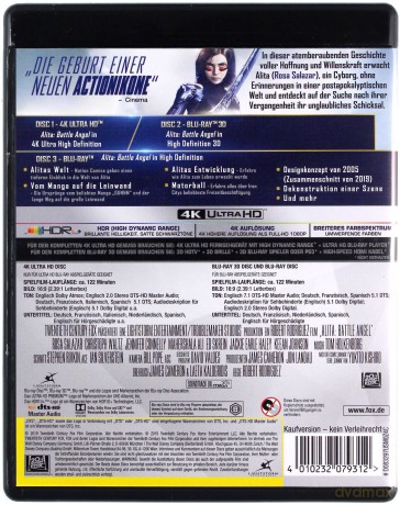 Alita: Battle Angel [Blu-Ray 4K]+[Blu-Ray 3D]