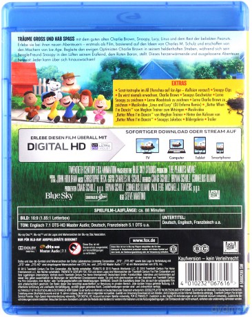 The Peanuts Movie (Fistaszki - wersja kinowa) [Blu-Ray]
