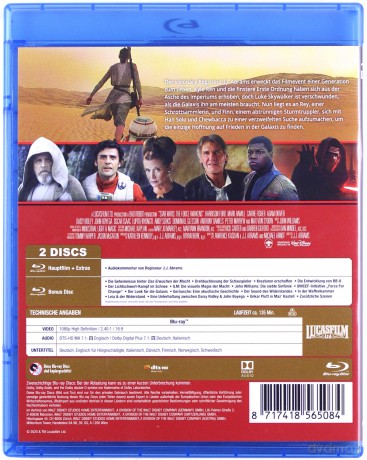 Star Wars: Episode VII - The Force Awakens (Gwiezdne wojny: Przebudzenie mocy) [2xBlu-Ray]