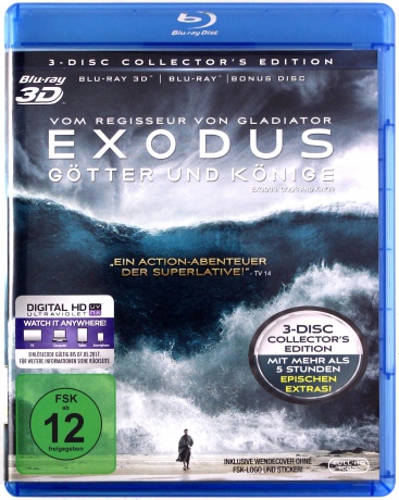 Exodus: Gods and Kings (Exodus: Bogowie i królowie) [Blu-Ray 3D]+[Blu-Ray]