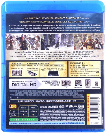 Exodus: Gods and Kings (Exodus: Bogowie i królowie) [Blu-Ray 3D]+[Blu-Ray]