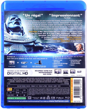 X-Men: Apocalypse [Blu-Ray 3D]+[Blu-Ray]
