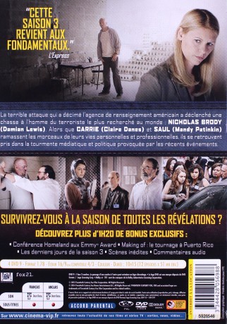 Homeland Season 3 [4DVD]
