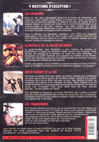 Westerns of legend Vol. 1: The Horse Soldiers / Duel at Diablo / Butch Cassidy and the Sundance Kid / The Comancheros (Konnica / Pojedynek w El Diablo / Butch Cassidy i Sundance Kid / W kraju Komanczów) [BOX] [4DVD]