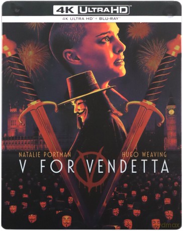 V for Vendetta (steelbook) [Blu-Ray 4K]+[Blu-Ray]