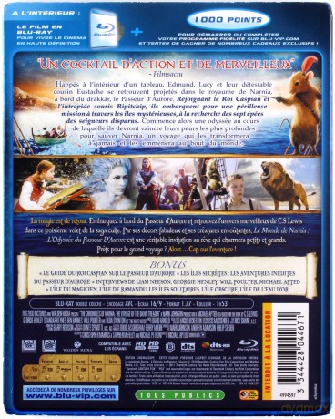 The Chronicles of Narnia: The Voyage of the Dawn Treader (Opowieści z Narnii: Podróż Wędrowca do Świtu) [Blu-Ray]
