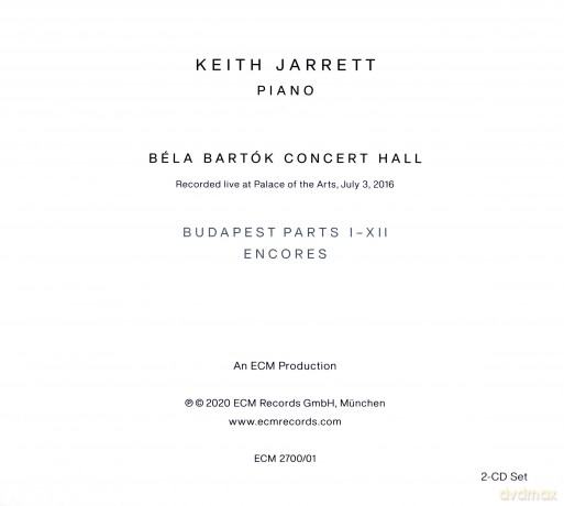 Keith Jarrett: Budapest Concert [2CD]