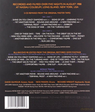 Pink Floyd: Delicate Sound Of Thunder (Deluxe) [Blu-Ray]+[DVD]+[2CD]