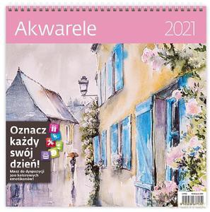 Kalendarz 2021 30x30 Akwarele [KALENDARZ]