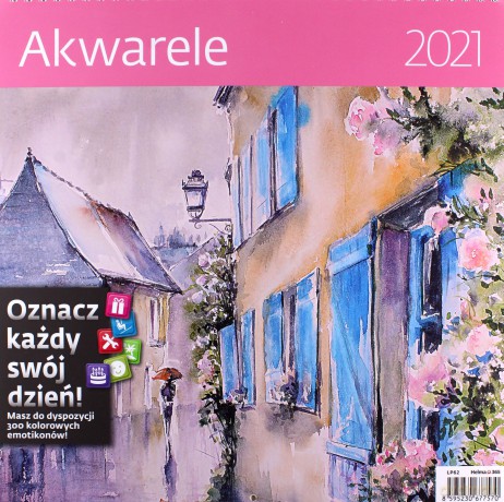 Kalendarz 2021 30x30 Akwarele [KALENDARZ]