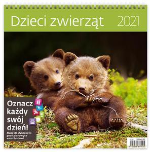 Kalendarz 2021 30x30 Dzieci zwierząt [KALENDARZ]