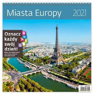 Kalendarz 2021 30x30 Miasta Europy [KALENDARZ]