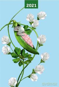 Kalendarz 2021 A5 dzienny Pea Pods [KALENDARZ]