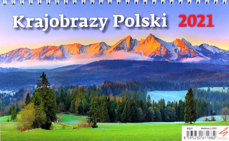 Kalendarz 2021 biurkowy Krajobrazy Polski [KALENDARZ]