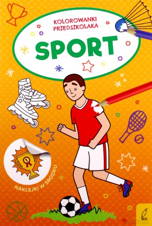 Kolorowanki przedszkolaka. Sport [KSIĄŻKA]
