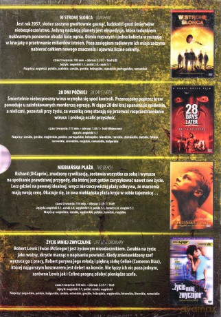 Danny Boyle Kolekcja: W stronę słońca / 28 dni później / Niebiańska plaża/ Życie mniej zwyczajnie [4DVD]