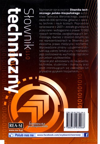 Słownik techniczny polsko-hiszpański - Tadeusz Weroniecki [KSIĄŻKA]