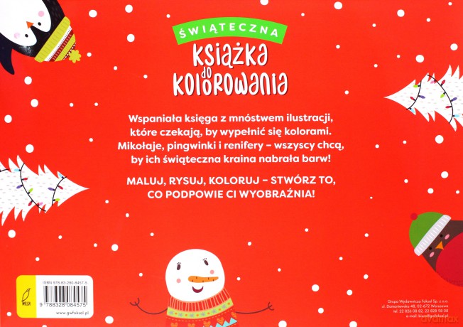 Świąteczna książka do kolorowania [KSIĄŻKA]