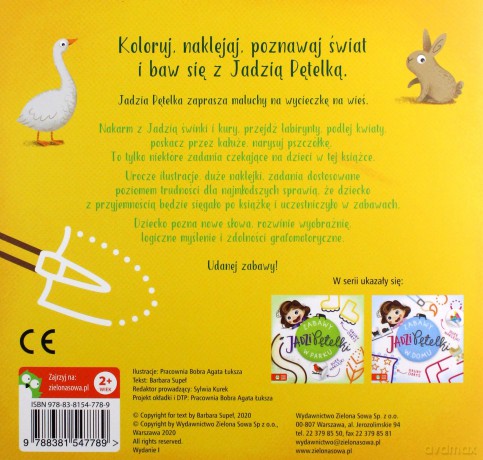 Zabawy Jadzi Pętelki. Na wsi - Barbara Supeł [KSIĄŻKA]