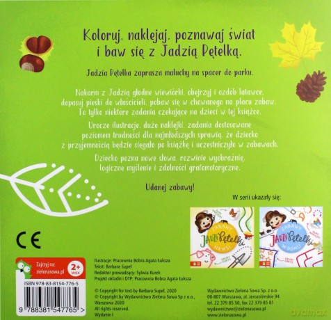 Zabawy Jadzi Pętelki. W parku - Barbara Supeł [KSIĄŻKA]