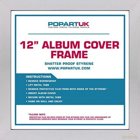 Album Cover Frame Drewniana ramka na winyl 12" srebrna