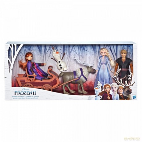 Lalki Frozen Zestaw Bohaterów z saniami