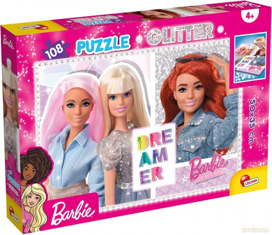 LISCIANI Barbie glitter 108 el. [PUZZLE]