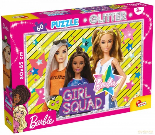 LISCIANI Barbie glitter 60 el. Drużyna [PUZZLE]