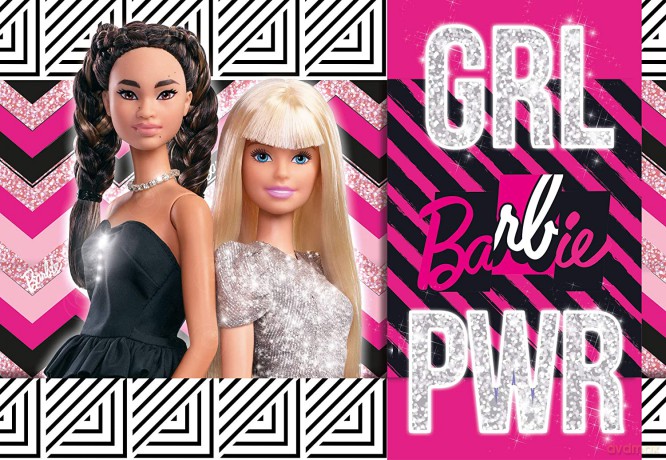 LISCIANI Barbie glitter 60 el. Drużyna [PUZZLE]